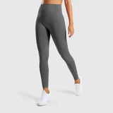 Seamless Jacquard Little Gym Pants Lady-Dark Grey-1