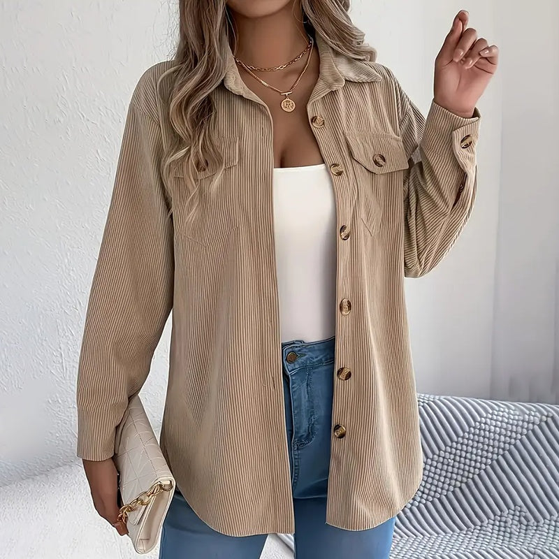 Corduroy Shirt Jacket for Women