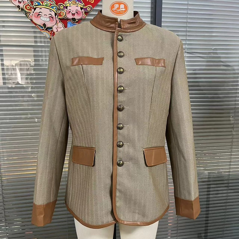 Retro Color Block Jacket