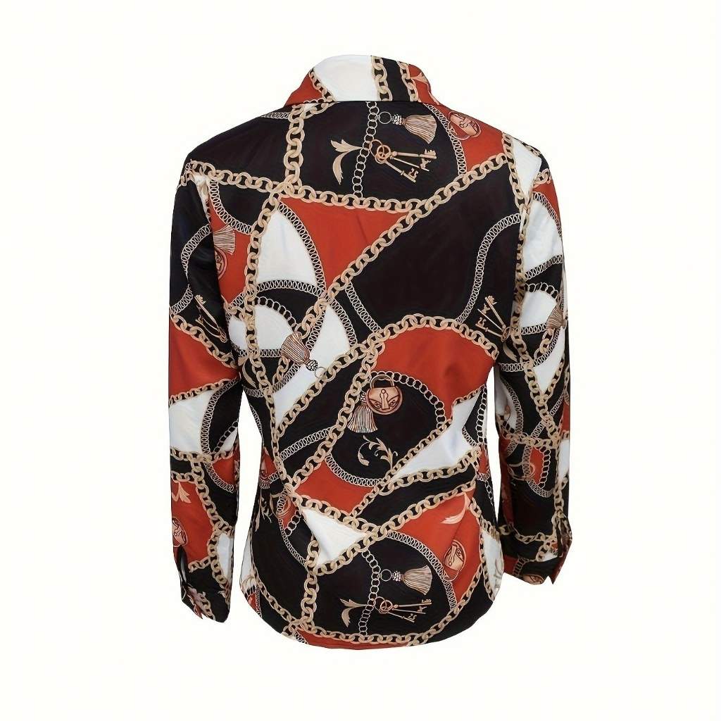 Baroque Print Blouse