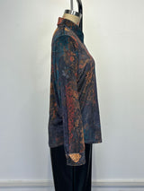 Retro Boho Floral Shirt Blouse