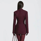 Elegant Deep V-Neck Mini Dress