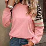 Leopard Print Raglan Sweatshirt