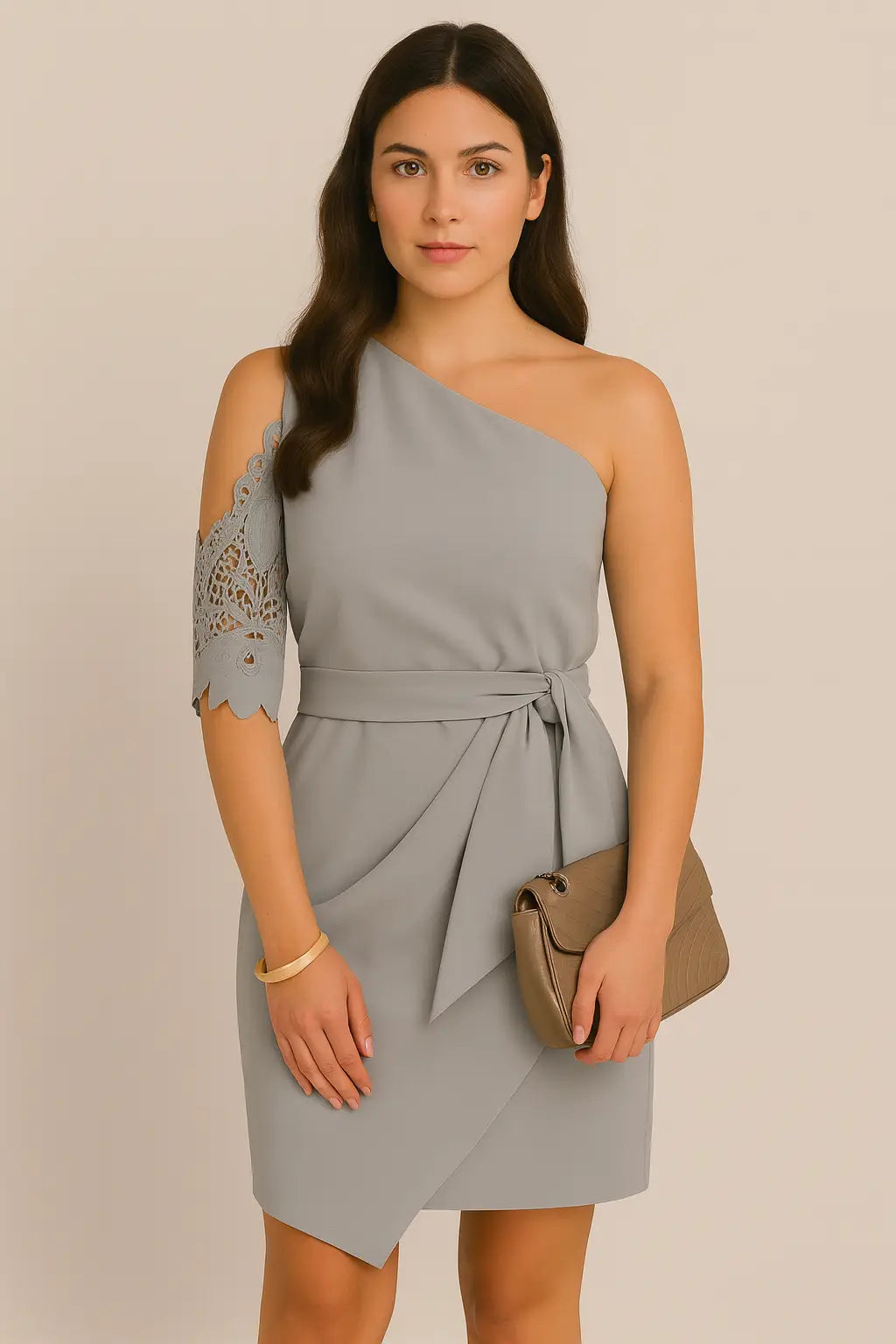 Elegant halvermet blonder for kvinner