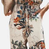 Floral Cotton Jumpsuit – Spaghetti Strap Romper