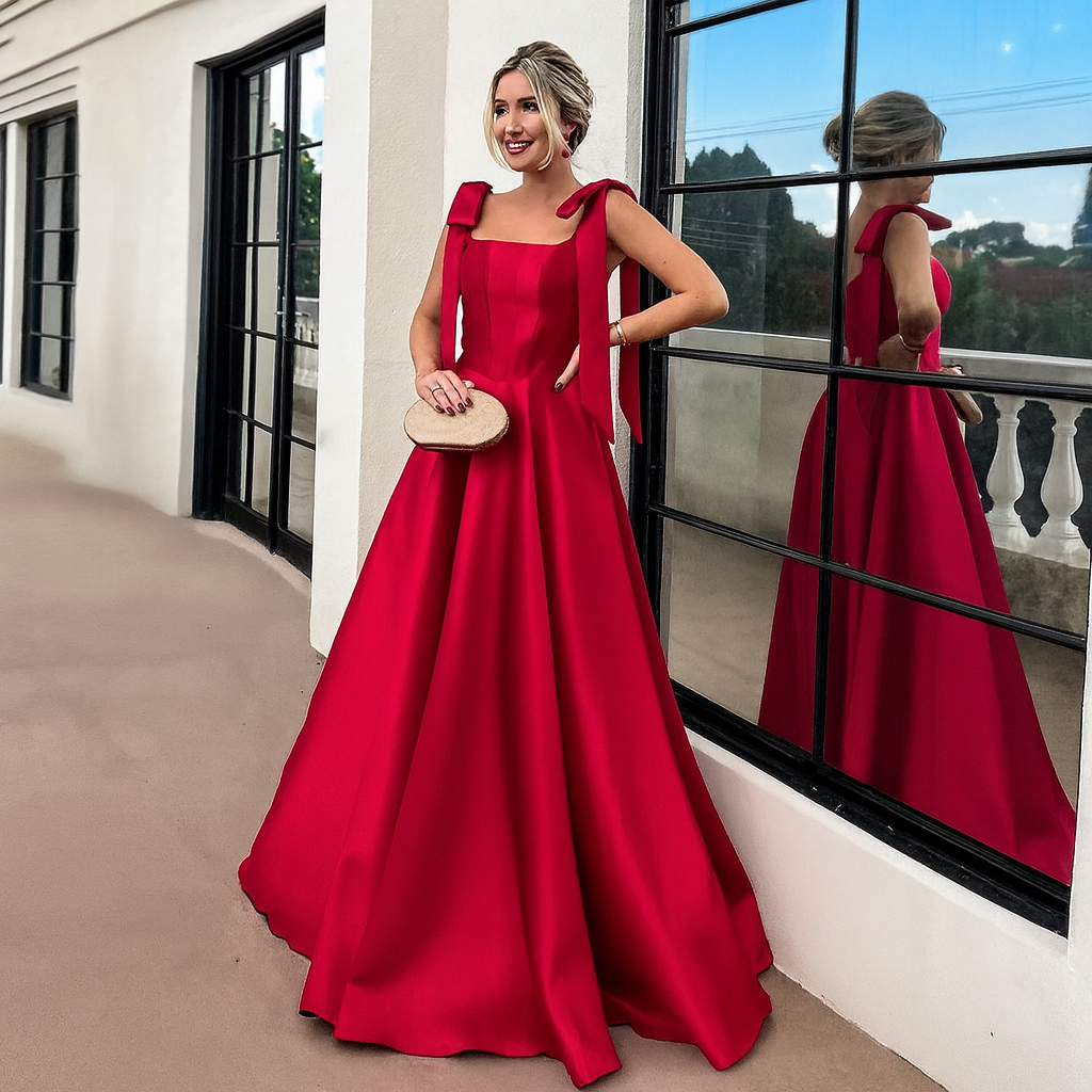 Red Evening Ball Gown Iris