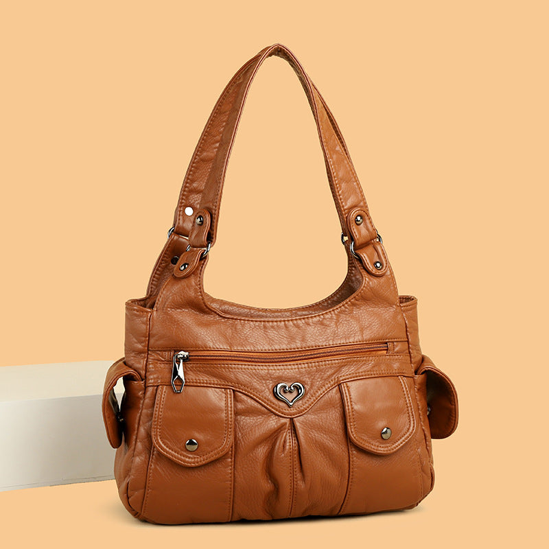 Stitched Shoulder Bag for Women – Spacious, Modern & Durable