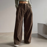 High-Waisted Pleated Wide-Leg Pants