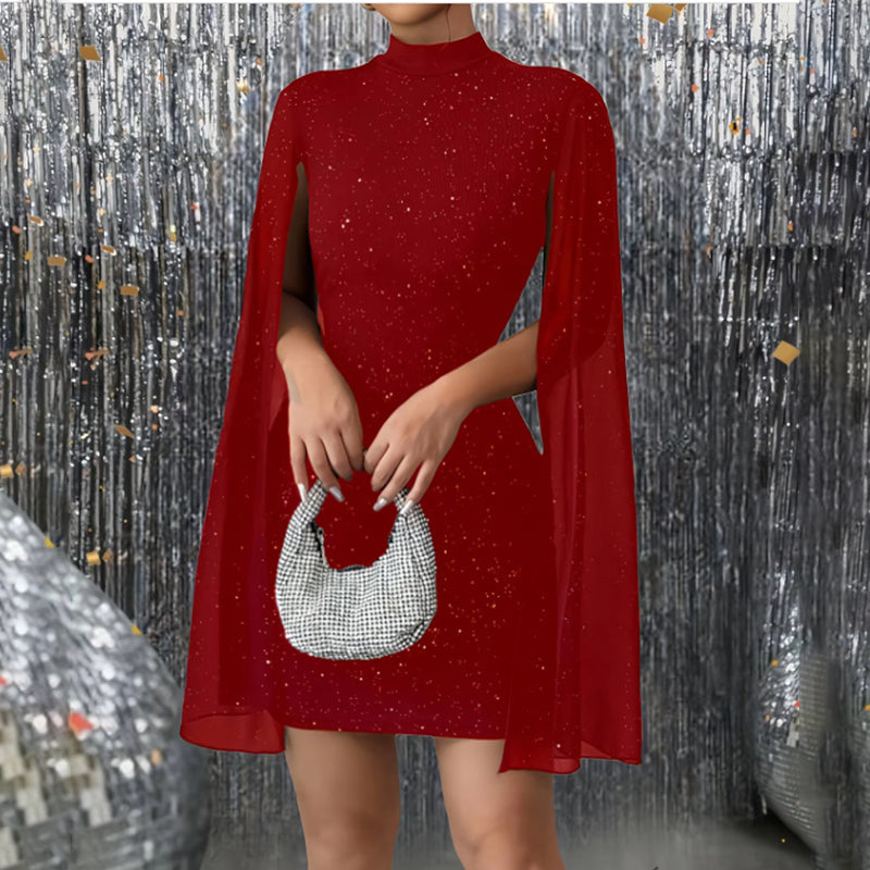 Glitter Bodycon Mini Cocktail Dress