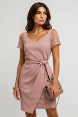 Elegant halvermet blonder for kvinner