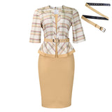 Chic Colorblock Pencil Dress