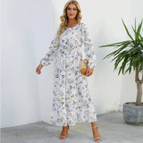 Sping Summer Bohemian Women Maxi Dress Casual Long-11-16