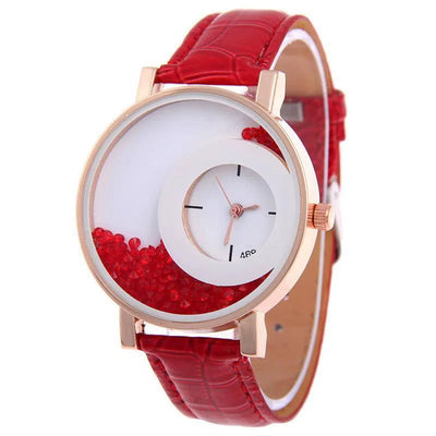 Amazon Explosion Brand, Europe And America Hot Fashion Quartz Watches 489 Full Drilling Quicksand Female Watches Female-7