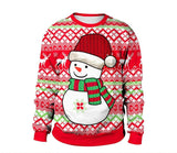 Autumn Winter Fashion Ugly Christmas Sweater Santa Elf Funny-Q-22