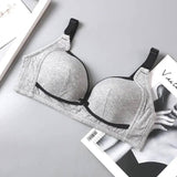 Breastfeeding Bras Maternity Open Nursing Bra for Feeding-Gray-2