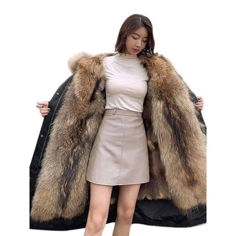 Cashmere Coat Women's Detachable Liner Thickening-Naturaloverthekneestyle-4