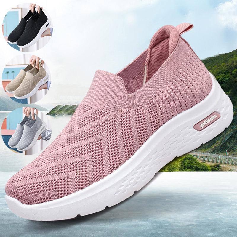 Casual Shoes Sock Slip On Flat Shoes For Women Sneakers Casual Soft Sole Walking Sports Shoe-1