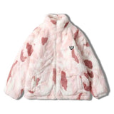 Cozy Faux Fur Jacket - Trendy Winter Essential-Pink-4