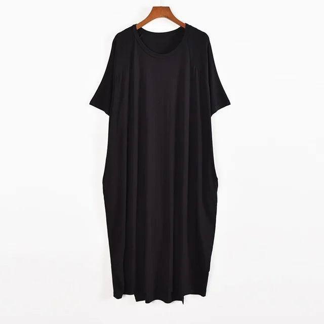 Chic Black Maxi Dress - Elegant Casual Wear-black-7