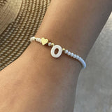 Chic Custom Letter Bead Bracelets - Personalized Jewelry-O-21