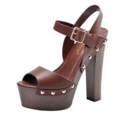 sandals wedges shoes-Coffee-4