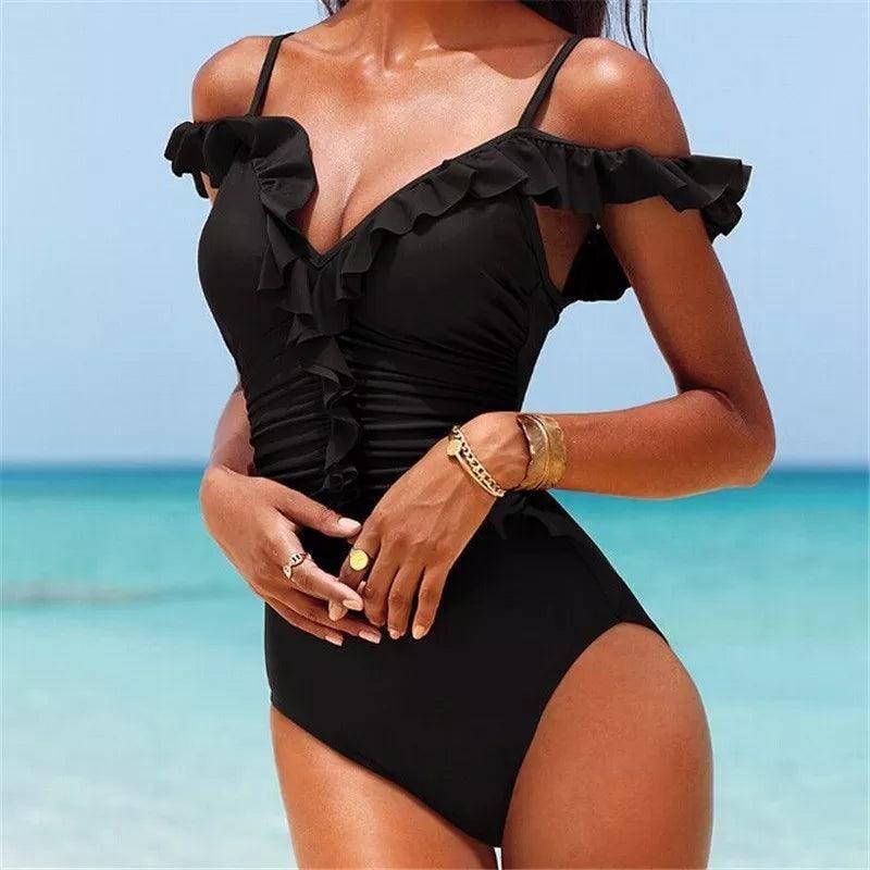 High Cut One Piece Swimwear Women Monokini Beachwear Swimsuit Monokini Traje De Bano Mujer Trikinis Badpak Bikini Maillot-1