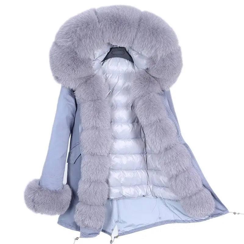 Coat Fur With Detachable Inner Liner Placket-14