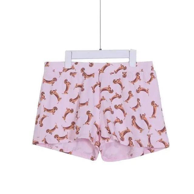 Lovemi Women's Corgi Print Shorts - Comfortable Lounge-C-13