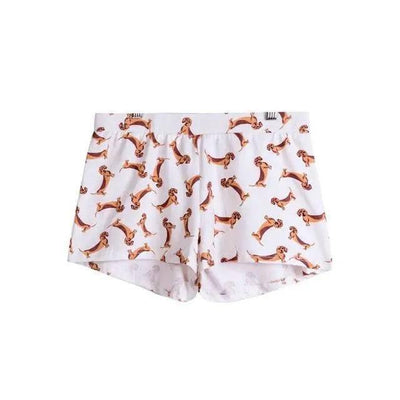 Lovemi Women's Corgi Print Shorts - Comfortable Lounge-E-16