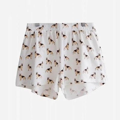 Lovemi Women's Corgi Print Shorts - Comfortable Lounge-D-22