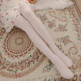 Double-layer Fleece-lined Black Silk Stockings Women-Bleach-9