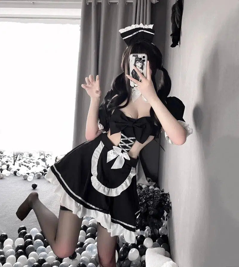 Maid-Style Costume-Black-1