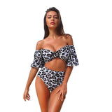 Europe and America Sexy Swimsuit Bikini Bikini Print Bikini-Leopardprint-3