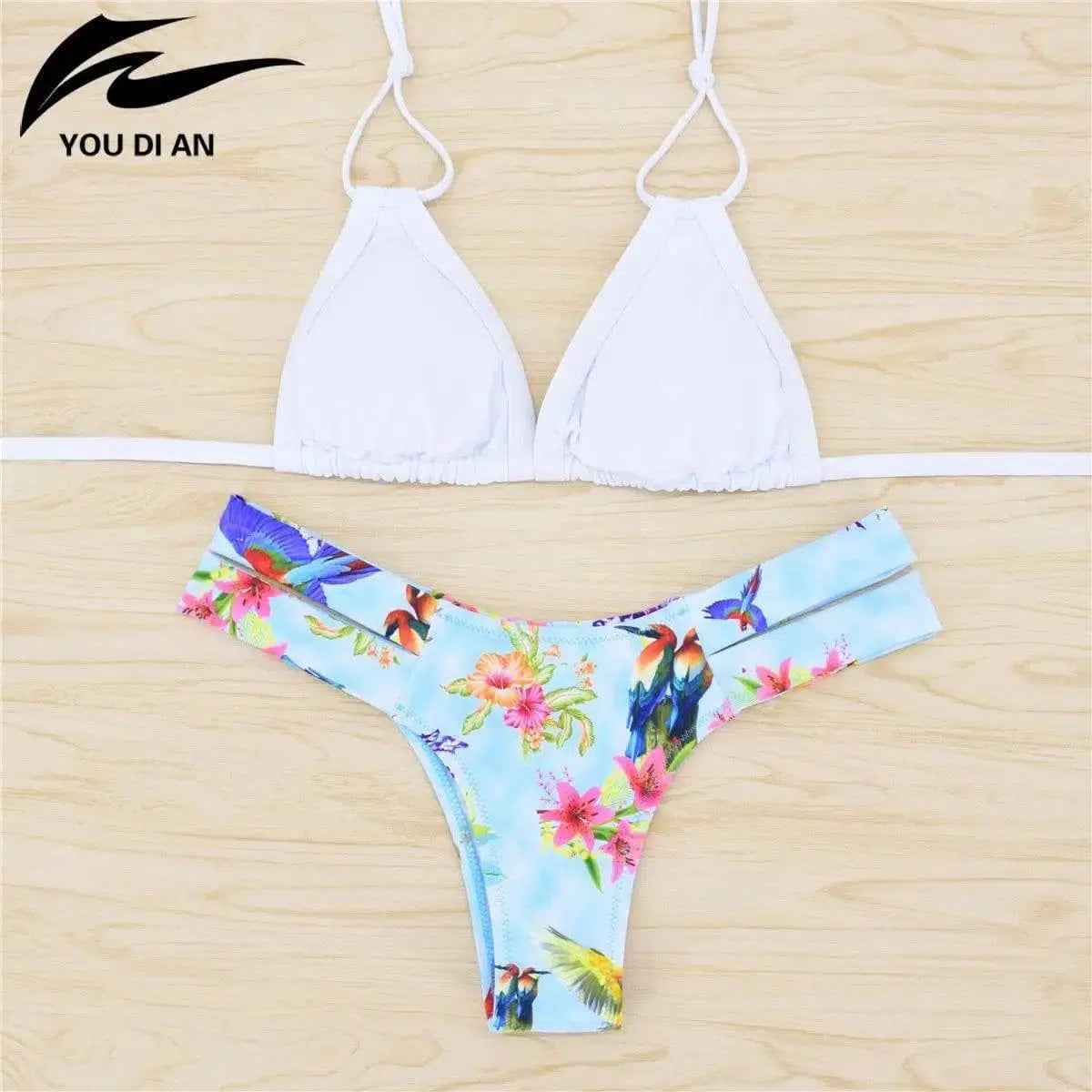 European And American Combined Suit, Bikini Female-White-4