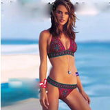 European And American Foreign Single Sexy Bikini Ethnic-Red-1