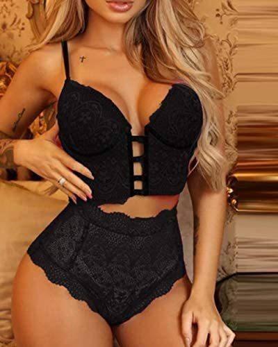 Elegant European Sexy Lingerie Collection-Black-6