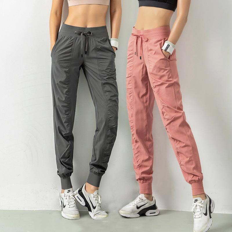 Fashion Casual Sports Pants For Women Loose Legs Drawstring-1