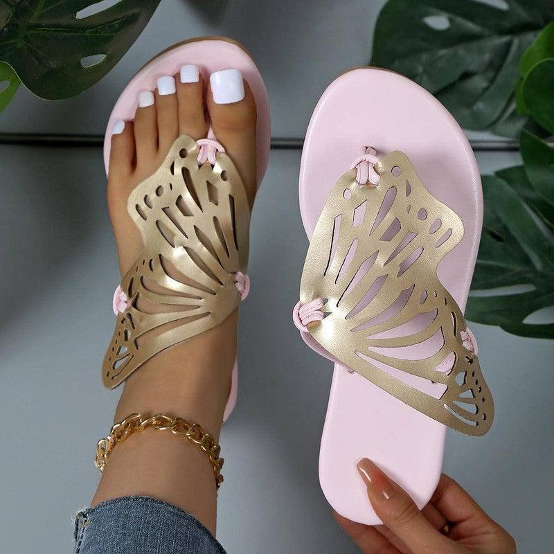 Stylish Butterfly Flip Flops for Women-4