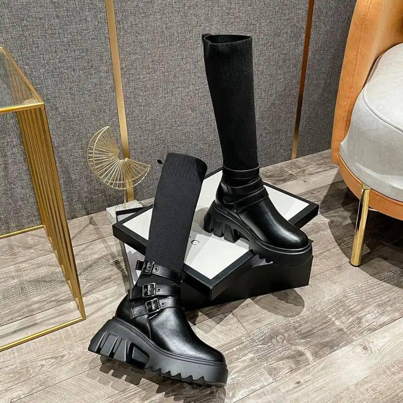 Fat MM Was Thin Knight Boots Women-2