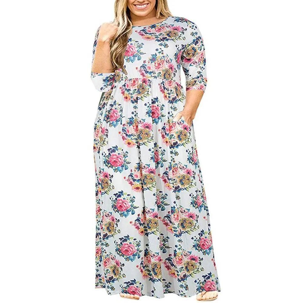 Floral Maxi Dress: Elegant & Comfortable Summer Wear-3