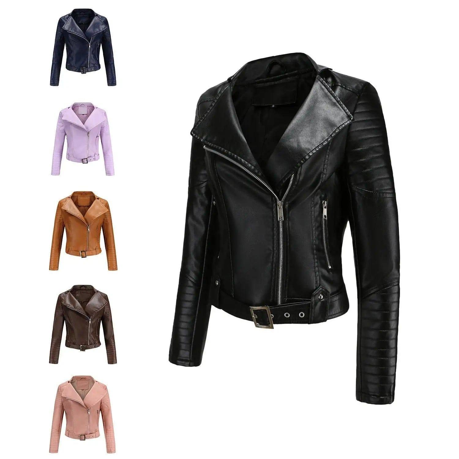 Hooded Fur Lining Coat Motorcycle-8