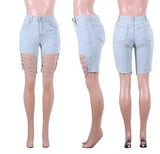 Irregular broken chain jeans-Lightblue-12