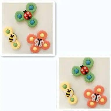 Kids Gyro Insect Sucker Spinner Rattle Bathroom Bath Toys-SET5-6