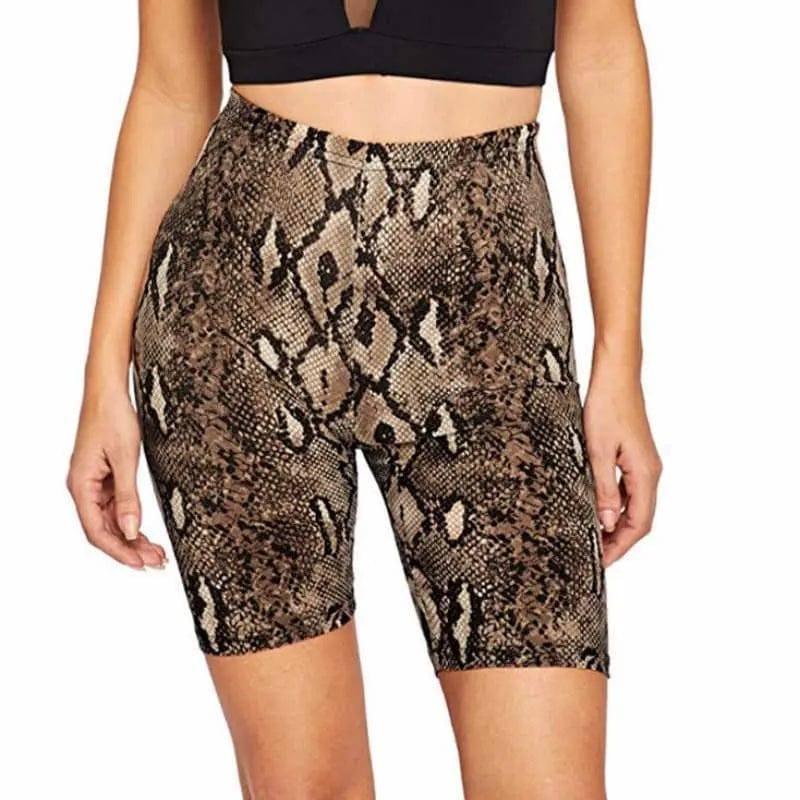 Leopard print base yoga pants-Brownsnake-7