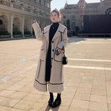 Loose And Thickened Temperament Woolen Coat Mid-length-2