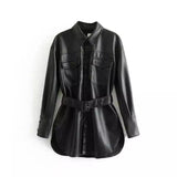 LOVEMI - Lovemi - All-match leather female jacket