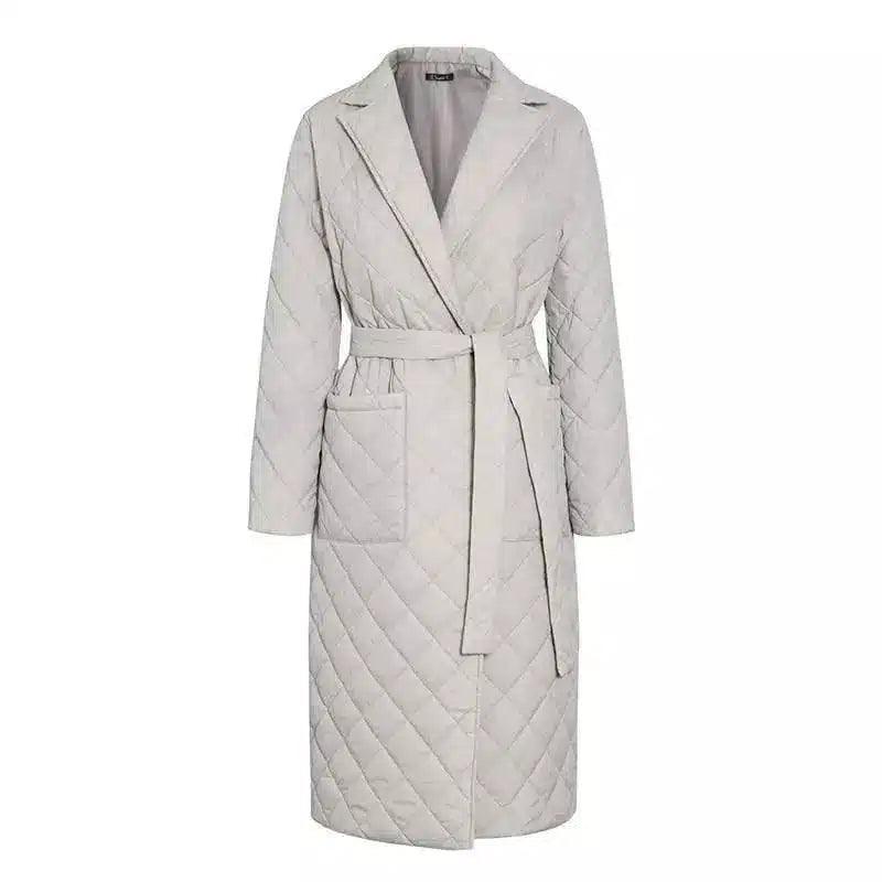 Bring A Mid-length Light Cotton Suit-Grey-5