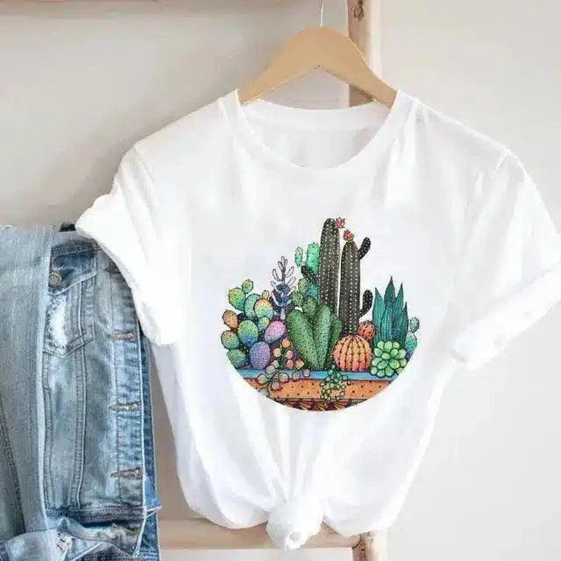 LOVEMI - Lovemi - Cactus Cartoon Sweet Lady Street Fashion Clothing