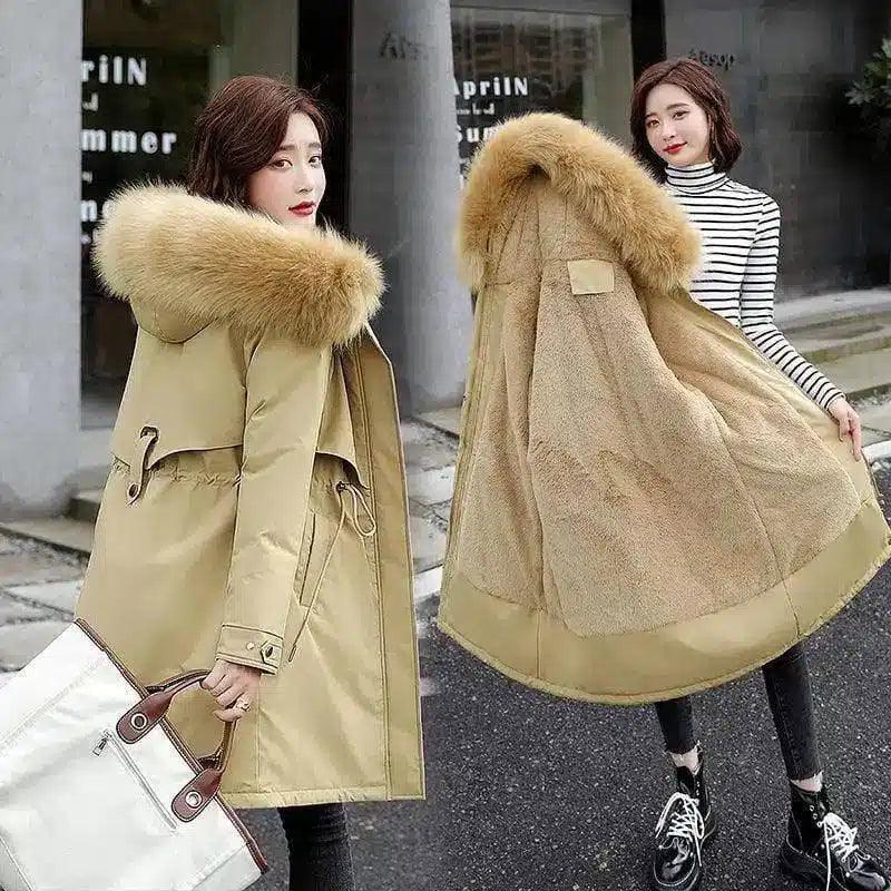 LOVEMI - Lovemi - Cotton-Padded Jacket Waist Warm Winter Jacket