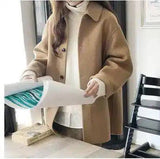 LOVEMI - Lovemi - Double-sided Cashmere Coat Women Mid-length